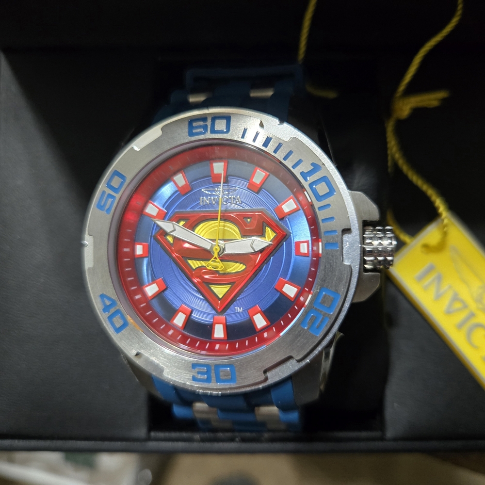 Invicta DC Comics Superman Themed Divers Watch